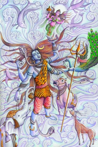 Digital Arts titled "Ganges descending" by Mr T Silappathikaram, Original Artwork