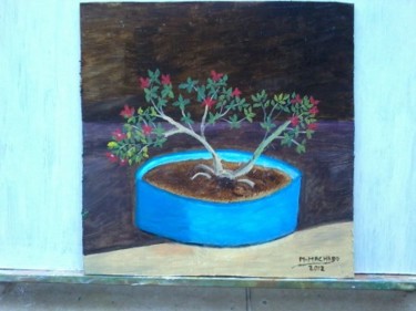 Painting titled "Bonsai" by Silo, Original Artwork, Oil
