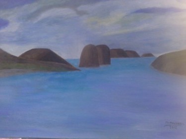 Painting titled "Mar de Noruega" by Silo, Original Artwork, Oil