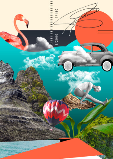 Mad world Digital Arts titled "Mad world" by Silva Nironi, Original Art, Photo Montage Mounted on Stretcher frame