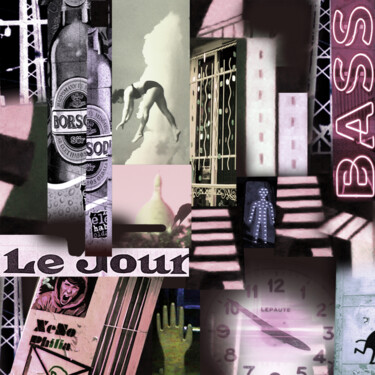 「LE JOUR」というタイトルのデジタルアーツ Silva Nironiによって, オリジナルのアートワーク, デジタルコラージュ