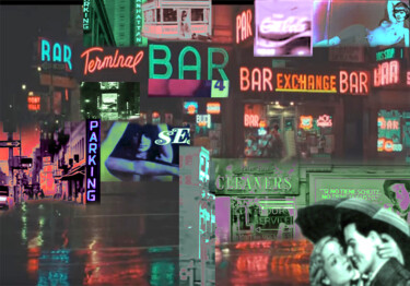 Arte digitale intitolato "NEW YORK" da Silva Nironi, Opera d'arte originale, Collage digitale