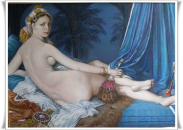 Pintura titulada "Desnudo" por Mario Silva, Obra de arte original