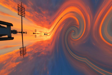 Digital Arts titled "Wave goodbye" by Silvamedal, Original Artwork, Digital Painting