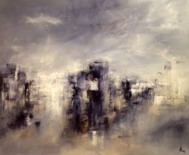 Painting titled "Città" by Silvana Di Vora, Original Artwork, Acrylic