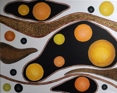 Malarstwo zatytułowany „Frolicking Suns I” autorstwa Silvana Klaric, Oryginalna praca, Akryl