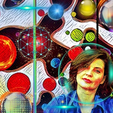 Цифровое искусство под названием "Multiverse and me" - Silvana Klaric, Подлинное произведение искусства, 2D Цифровая Работа