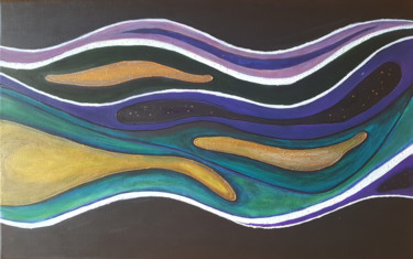 Universe Waves III 20x16x1 in ©2016 by Silvana Klaric Boricic