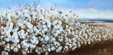 Pintura intitulada "lavoura de algodão" por Silvana Oliveira, Obras de arte originais