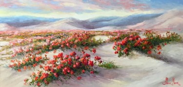 Pintura intitulada "O deserto de Atacam…" por Silvana Oliveira, Obras de arte originais, Óleo