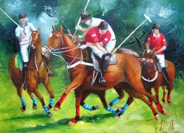 Painting titled "3003 - Campeonato d…" by Silvana Oliveira, Original Artwork