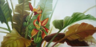 Pintura intitulada "9009 - Bananeira de…" por Silvana Oliveira, Obras de arte originais