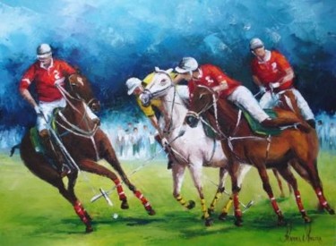 Painting titled "3007 - Campeonato d…" by Silvana Oliveira, Original Artwork