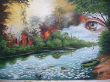Pintura intitulada "2010 - Grande Flage…" por Silvana Oliveira, Obras de arte originais