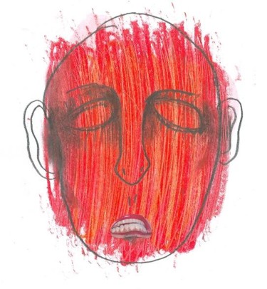 Drawing titled "Masks Series" by Angelo Magno, Original Artwork