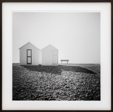 Photography titled "Beach Huts Study 2,…" by Gerald Berghammer, Original Artwork, Analog photography Mounted on Cardboard