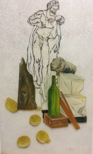 Pintura titulada "Memorie del passato" por Silvia Battaglia, Obra de arte original, Vidrieras de pintura