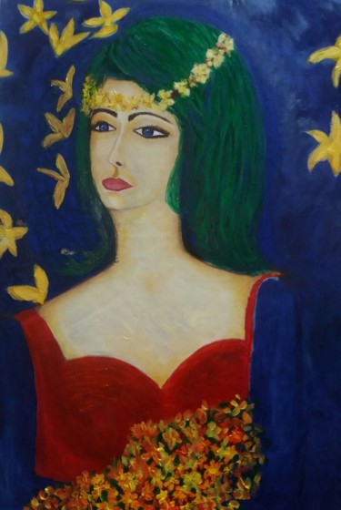 Pittura intitolato "Ritratto di Frances…" da Silvia Guerra, Opera d'arte originale, Acrilico