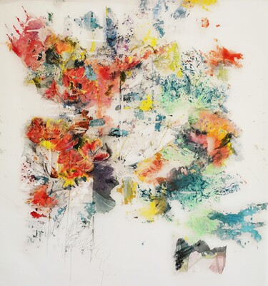 Peinture intitulée "Abstraction" par Silvia Hoffmann, Œuvre d'art originale, Acrylique