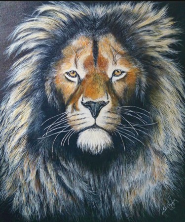 Pintura titulada "Leão" por Silvia Kupfer, Obra de arte original, Acrílico
