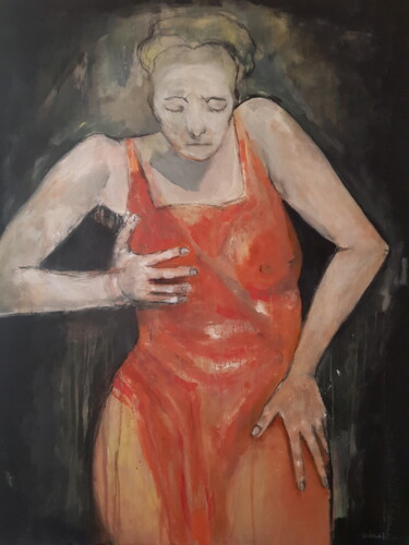 Painting titled ""Bailarina"" by Sílvia Neto, Original Artwork, Acrylic