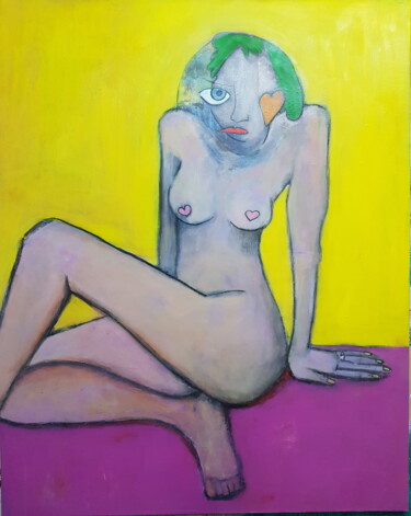 Painting titled ""Women"" by Sílvia Neto, Original Artwork, Acrylic