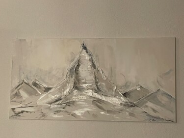 Painting titled "Berge" by Silvia P, Original Artwork, Acrylic