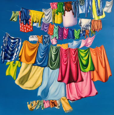 Vicolo, prospettiva 3 Pittura intitolato "Vicolo, prospettiva…" da Silvia Rea, Opera d'arte originale, Olio