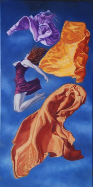 Pittura intitolato "Caduta libera 1.jpg" da Silvia Rea, Opera d'arte originale, Altro