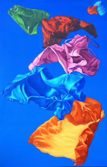 Pittura intitolato "in-caduta-libera.jpg" da Silvia Rea, Opera d'arte originale, Altro