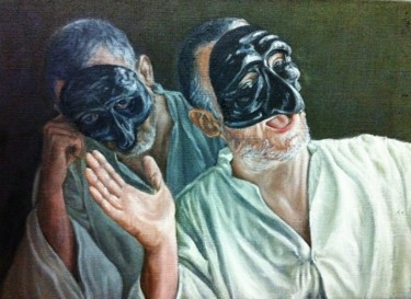Pittura intitolato "Alter-ego" da Silvia Rea, Opera d'arte originale, Olio