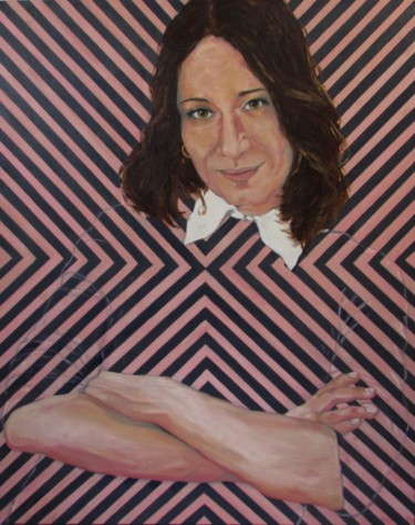 Malerei mit dem Titel "Alessandra" von Silvia Sarsano, Original-Kunstwerk, Öl