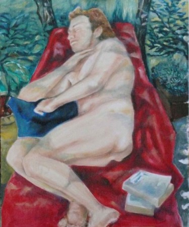 Painting titled "il sonno" by Silvia Benfenati, Original Artwork, Oil
