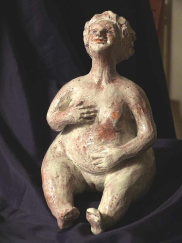 Sculpture titled "venere pacifica" by Silvia Benfenati, Original Artwork, Ceramics