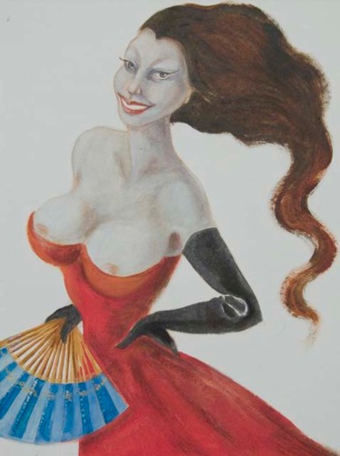 Pittura intitolato "Christelle" da Silvia Benfenati, Opera d'arte originale, Olio