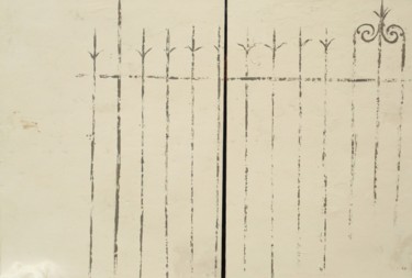 Peinture intitulée "dittico-6-cancello-…" par Silvia Leveroni Calvi, Œuvre d'art originale