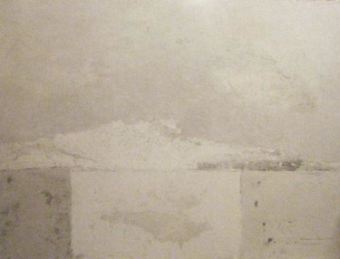 Painting titled "ma montagne" by Silvia Leveroni Calvi, Original Artwork