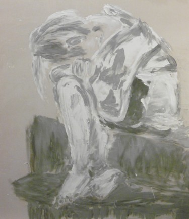 Painting titled "chagrin" by Silvia Leveroni Calvi, Original Artwork