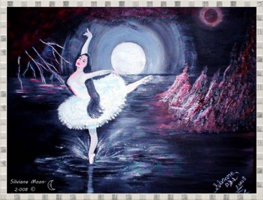 Pintura titulada "Bailando Sob a Temp…" por Silviane Moon, Obra de arte original, Tinta