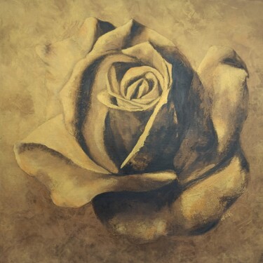 Pintura titulada "ROSA AUREA" por Silvie Kořistková, Obra de arte original, Acrílico