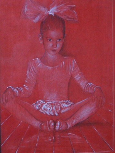 Schilderij getiteld "La ballerina - Ritr…" door Silvio Ricci, Origineel Kunstwerk, Olie