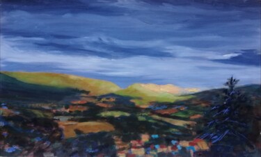 Pittura intitolato "Abruzzo-Valle subeq…" da Silvio Ricci, Opera d'arte originale, Olio