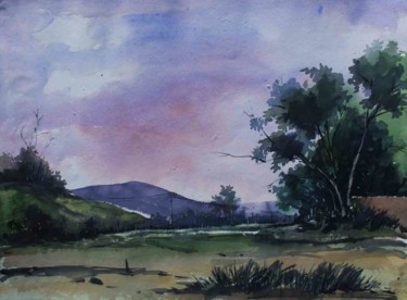 Painting titled "Landscape - SB031" by Sima Arts Gallery, Original Artwork