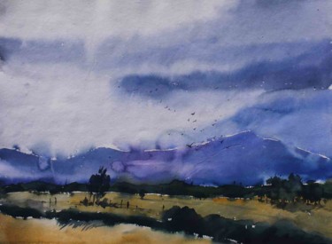 Painting titled "Landscape - SB032" by Sima Arts Gallery, Original Artwork