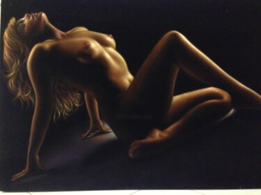 Картина под названием "Sexy girl" - Simin Hatefi, Подлинное произведение искусства, Масло