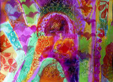 印花与版画 标题为“Indian Quilt 1” 由Simler, 原创艺术品, 蒙纳