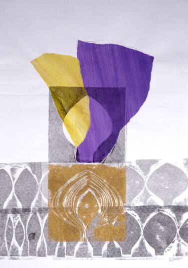 Prenten & gravures getiteld "Shrine 3" door Simler, Origineel Kunstwerk, Monotype