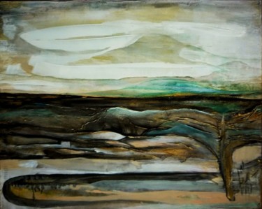 Malerei mit dem Titel "«Recomposting »" von Simone Kehrer, Original-Kunstwerk, Öl