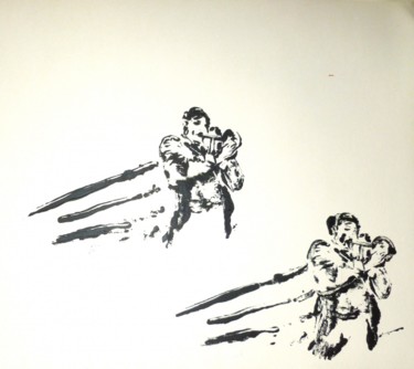 Zeichnungen mit dem Titel "Jazz-in-marciac1" von Simone Kehrer, Original-Kunstwerk, Andere