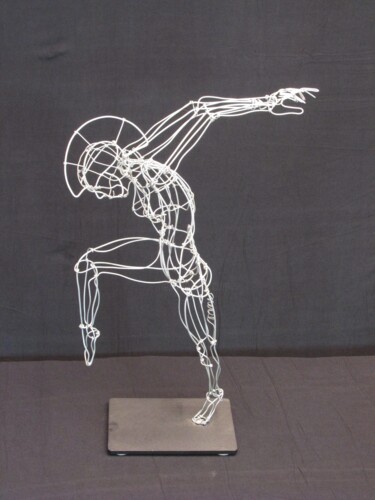 Sculpture titled "Dancer 26" by Simon Berson, Original Artwork, Metals